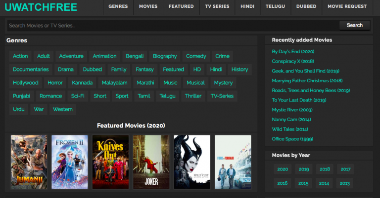 UWatchfree movies website for watching free movies and TV Shows Online!
